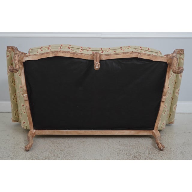 Southwood French Louis XV Style Upholstered Loveseat For Sale - Image 17 of 18