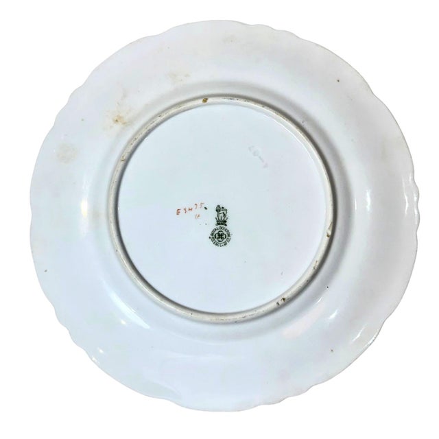 Vintage Royal Doulton hand painted china side plate featuring an Asian pagoda landscape motif. Richly detailed and...