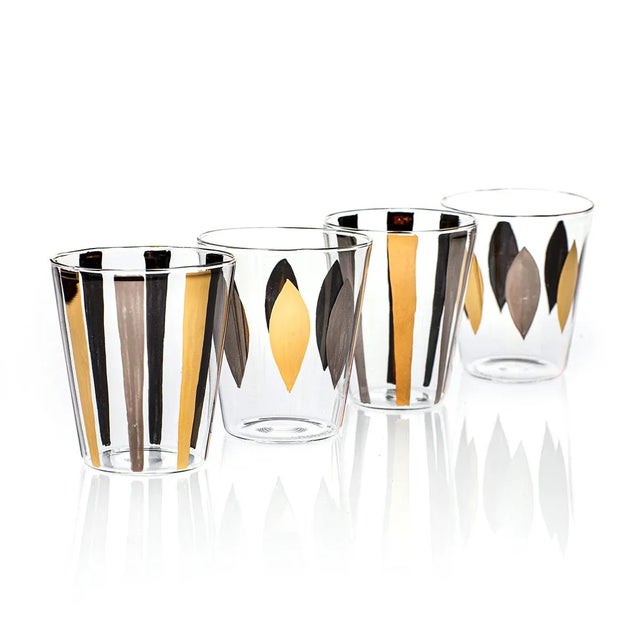 Glass Circus Glasses from Casarialto, Set of 4 For Sale - Image 7 of 7