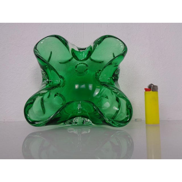 Green Sommerso Murano Glass Ashtray, Italy, 1960s For Sale - Image 15 of 18
