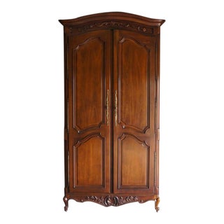French Provincial Century Furniture Armoire For Sale