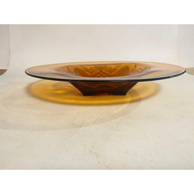 French Art Deco Glass Dish, 1940 For Sale - Image 4 of 16