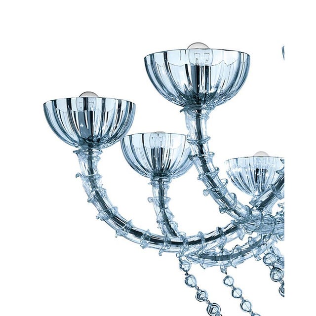 Turquoise Cà Rezzonico Murano Glass Chandelier by Simoeng For Sale - Image 6 of 8