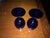 Blue 1960s Cobalt Blue Glass Wine/ Water Goblets - Set of 2 For Sale - Image 8 of 8