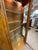 Antique Tiger Oak, Lighted Curio Cabinet, Four Glass Shelves, Hand Carved, Glass Door For Sale - Image 9 of 13