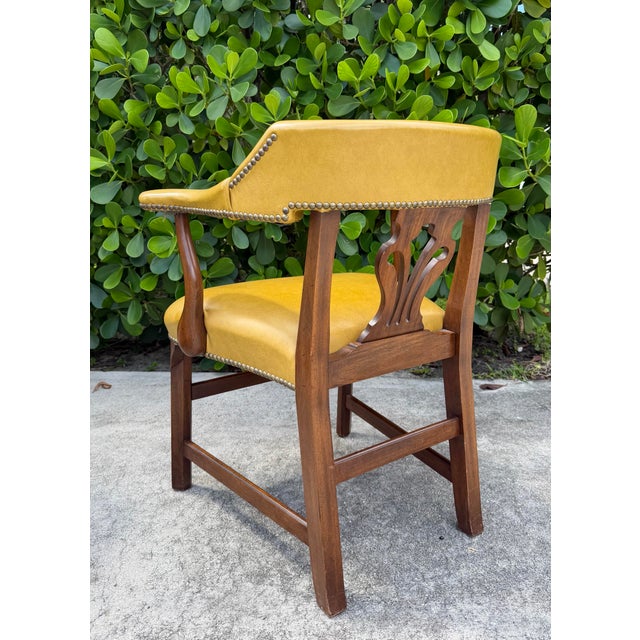 Mid Century Williamsburg Style Smoking Armchairs by Rway, Set of 7 For Sale In Naples, FL - Image 6 of 14