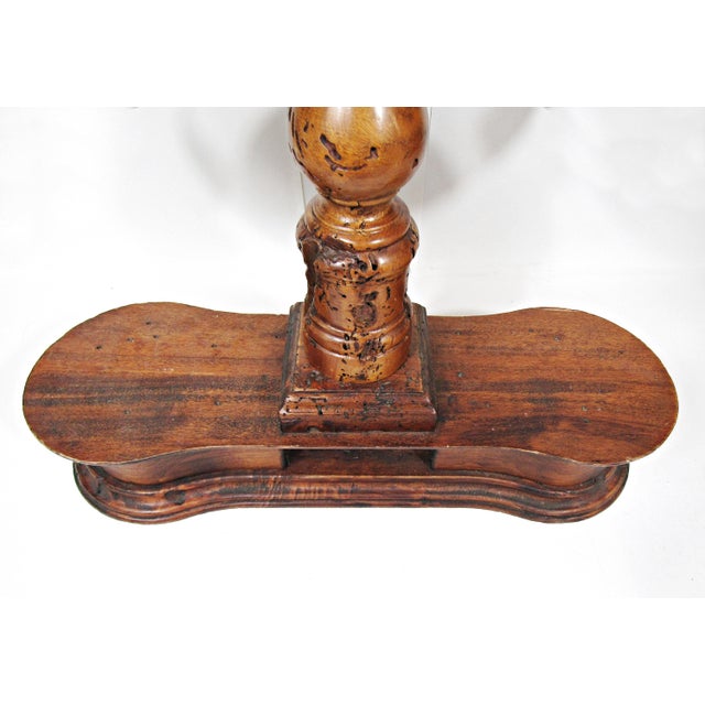 A Sculptural Brass Balance Scale on a Warm Wood Base—instant Library-Worthy Drama. For Sale In Austin - Image 6 of 10