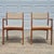Wood 1970s D-Scan Danish Modern Style Teak Arm Chairs Oatmeal Upholstery, a Pair For Sale - Image 7 of 14