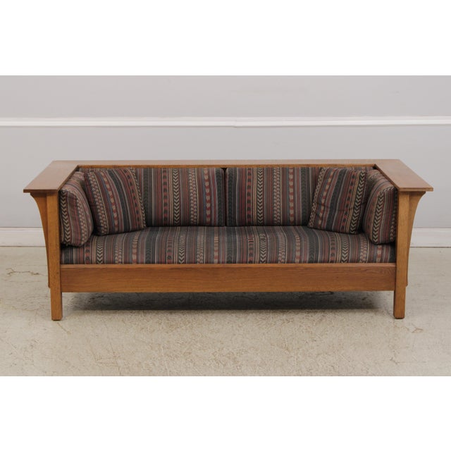 Age: C.1990 Details: High Quality Construction Large Impressive Sofa Arts & Crafts Offered @ Fraction Original Retail Cost...