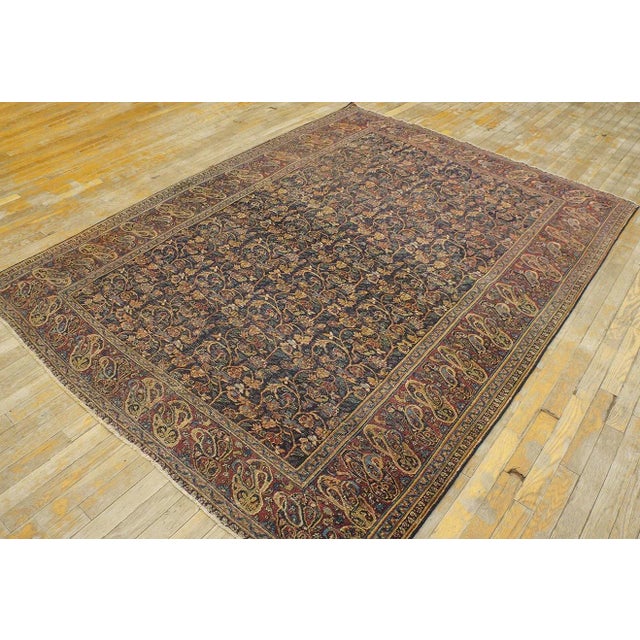 Antique Persian Moud Rug 5' 9''x 7' 9''. General Rug Type: Persian Formal Specific Rug Type: Moud Circa: 1850 Ground...