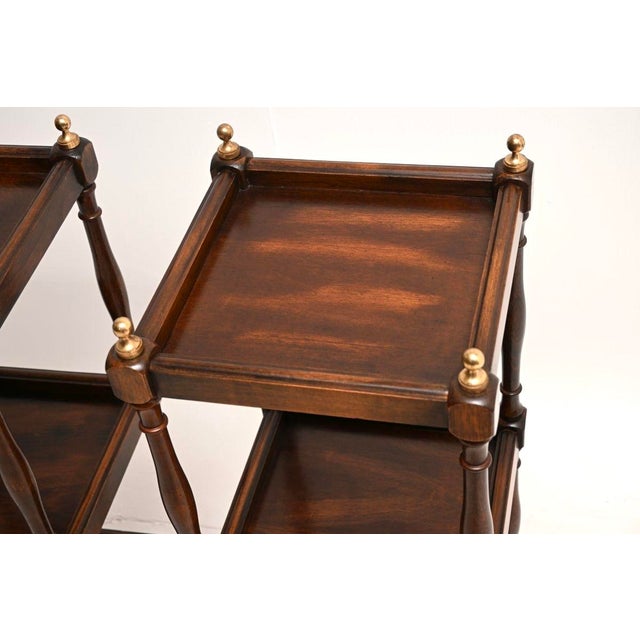 1930s Vintage Georgina Style Three-Tier Side Tables, 1930, Set of 2 For Sale - Image 5 of 9
