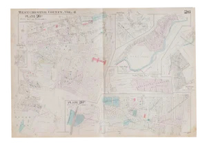 Vintage Hopkins Map of Village of Peekskill
