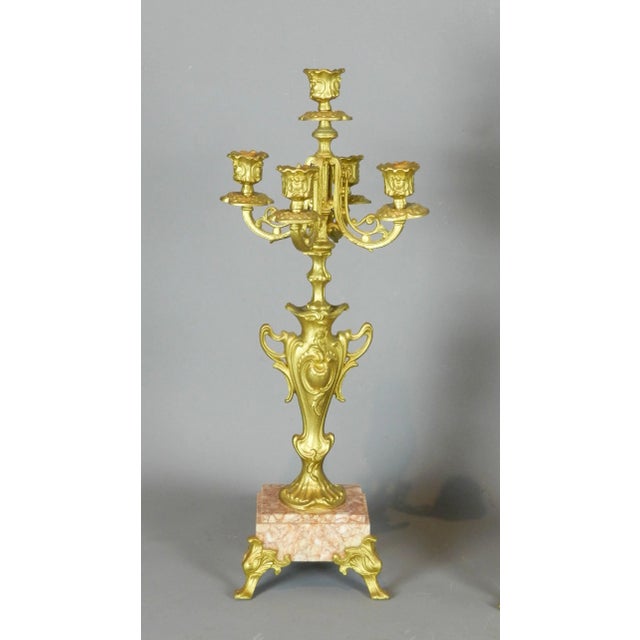 French Art Nouveau Poésie Clocks from Japy Freres, 1878, Set of 3 For Sale - Image 4 of 13