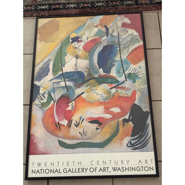 Metal Late 20th Century Wassily Kandinsky Exhibition Poster “Improvisation 31” For Sale - Image 7 of 8