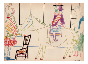 Pablo Picasso, The King, the Horse and the Maid, Nude, Lithograph, 1954