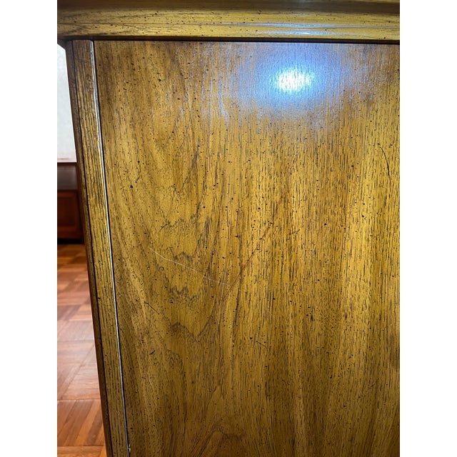 Brown 1970s Mediterranean / Spanish Revival Solid Wood Dresser For Sale - Image 8 of 8