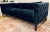 2020s Modern Woven Navy Blue Velvet Sofa For Sale - Image 5 of 5