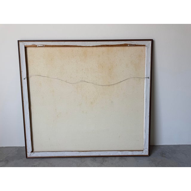 1970’s Oswaldo Gutierrez (1917– ) Cuban Expressionist Abstract Oil on Canvas Painting For Sale - Image 11 of 11