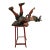Vintage Mid Century Folk Art Sculpture of Falling Figure For Sale