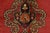 Tabriz Rug 10’2” X 12’6” Red Wool Vintage Traditional Hand-Knotted Carpet For Sale In Philadelphia - Image 6 of 15
