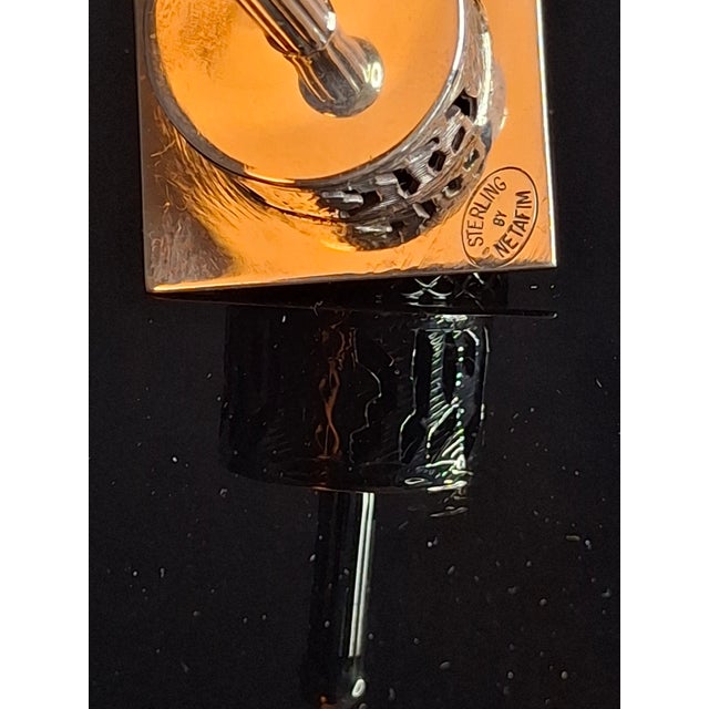 Vintage Netafim Sterling Silver Dreidel Israel Filigree Pierced Sevivon 23g For Sale - Image 14 of 16