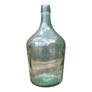 Vintage Blown Glass Demijohn Wine Bottle