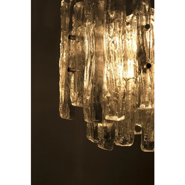 Glass Vintage Glass Ceiling Light from Doria For Sale - Image 7 of 8