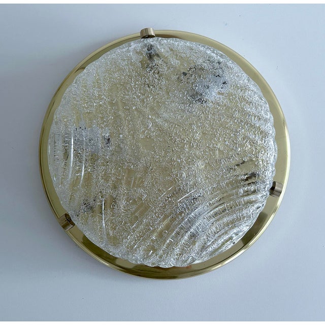Vintage Murano Glass Flush Light from Hillebrand, 1970s For Sale - Image 13 of 16