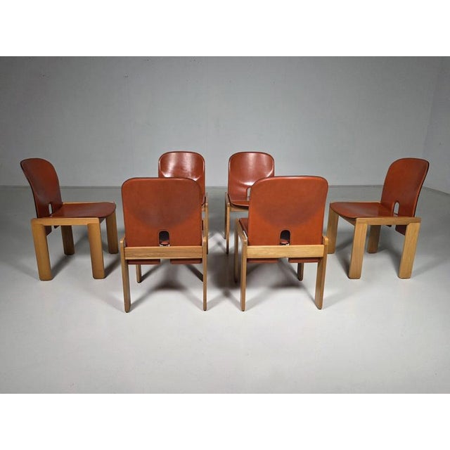 121 Dining Chairs by Afra & Tobia Scarpa for Cassina, 1960s, Set of 6 For Sale - Image 6 of 8