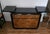 Mid-Century Modern 1970s Century Furniture by Raymond Sobota Buffet Black Frame With Burl Wood For Sale - Image 3 of 11