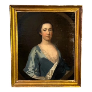 Early 18th Century English Portrait of Lady Proby, Circle of Sir Godfrey Kneller For Sale