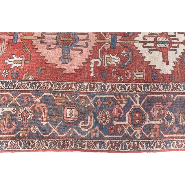 Persian Persian Heriz Rug For Sale - Image 3 of 8
