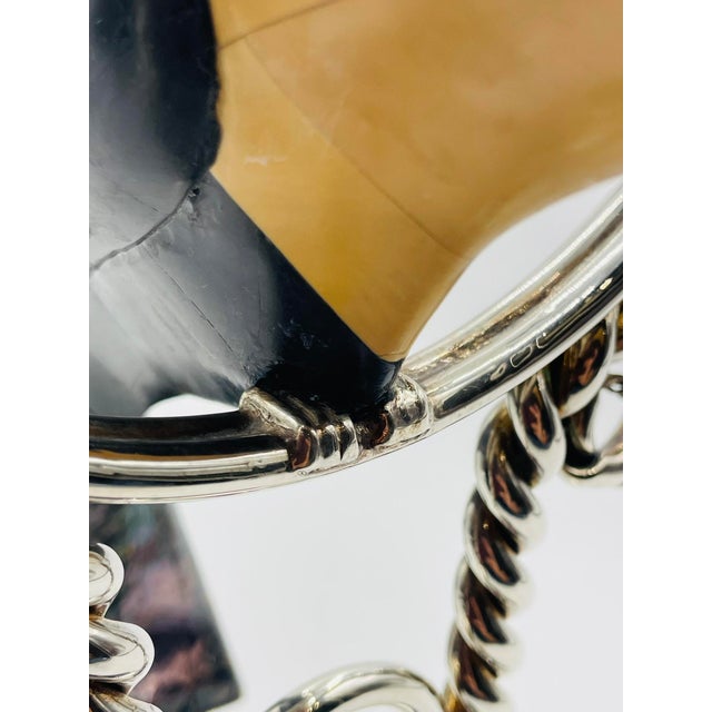 1980s Emilia Castillo Silver-Plated Toucan Candlestick With Onyx Inlay, Taxco Mexico For Sale - Image 14 of 18