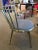 Aurora, modern design “Windsor” chair with steel framework and padded seat.‎ The barred back is assembled with internal...