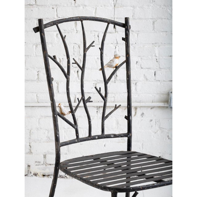 Faux Bois Outdoor Dining Set For Sale - Image 13 of 15