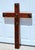 1990s Rustic Handcrafted Oak Wall Cross With Decorative Clavos For Sale - Image 5 of 13