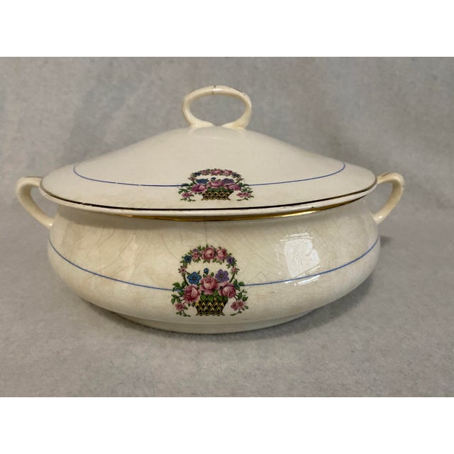 Vintage Vegetable Bowl With Lid Chairish
