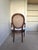 Wood Caned Medallion Armchair, 1950s For Sale - Image 7 of 8