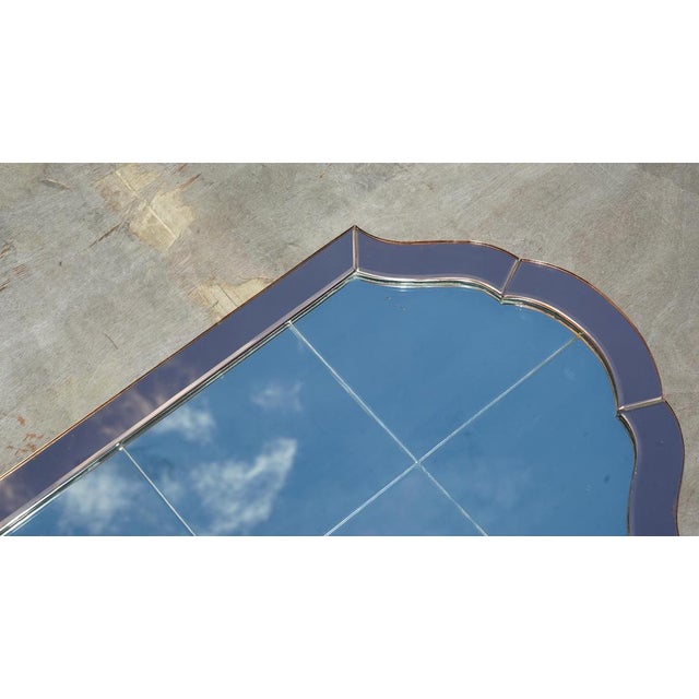 Art Deco Venetian Foxed Rose Coloured Glass Bevelled Mirror, 1930s For Sale - Image 9 of 18