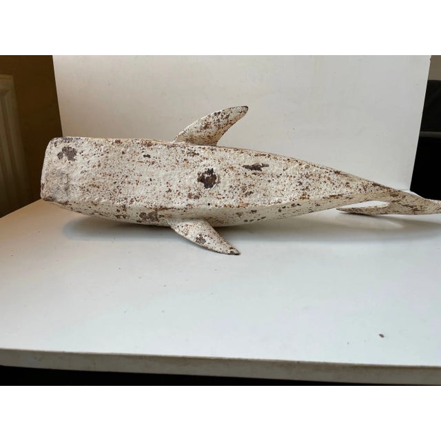 Vintage Iron Whale Sculpture Moby Dick, 1960s For Sale - Image 11 of 12