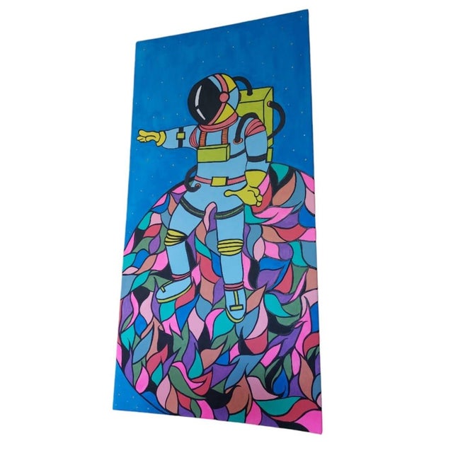 Priscilla Bilijam, Silly Astro, 2024, Acrylic on Canvas For Sale - Image 3 of 4