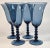 Vintage Candlewick Blue Goblet- Set of Four For Sale - Image 10 of 10