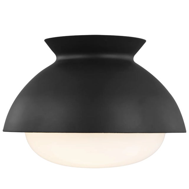 The versatile Lucerne Flush Mount is a minimalist light designed with an overhanging shade that eliminates glare, while...
