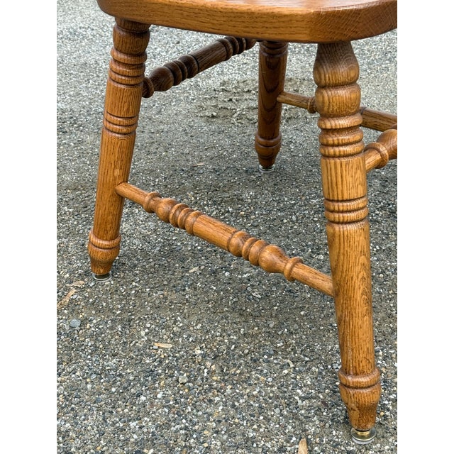 Richardson Brothers Solid Oak Arrowback Dining Chairs - Set of 10 For Sale - Image 9 of 9