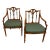 Pair - Adams Style Painted Satinwood Armchairs For Sale