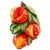 A striking pair of high-relief Italian ceramic wall plaques features bursting, hand-painted pomegranates—the traditional...