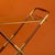 1950s Italian Folding Serving Trolley in Brass with Teak and Glass, 1950s For Sale - Image 5 of 6