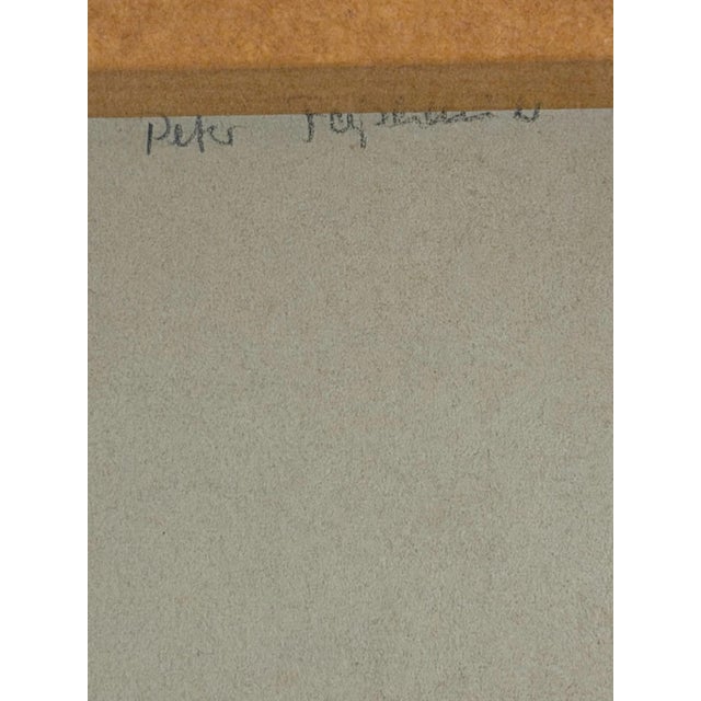 Heinrich Pforr, Pipe Smoker Man at the Table, 1920s, Pencil For Sale - Image 7 of 12