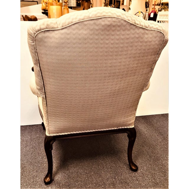 Late 19th Century Antique Georgian Style Carved Walnut Armchair For Sale - Image 12 of 13