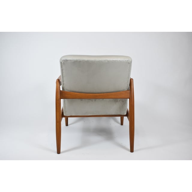 Vintage Beige Fabric Armchair by E. Homma, 1960s For Sale - Image 3 of 12